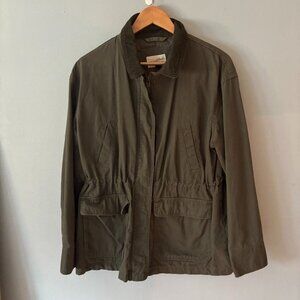 Universal Thread Women's Utility Military Style Jacket Size Large Green